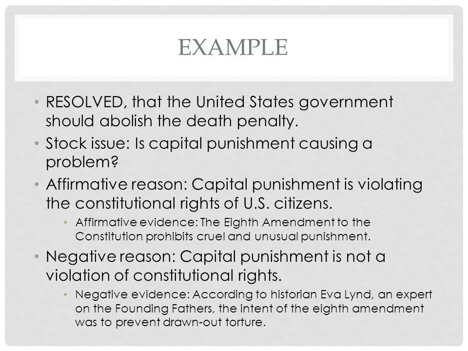 Constitutional Argument in Support of Capital Punishment